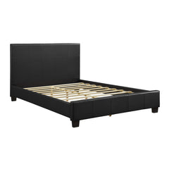 Lorenzi Black Queen Platform Bed - Ornate Home