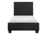 Lorenzi Black Twin Platform Bed - Ornate Home