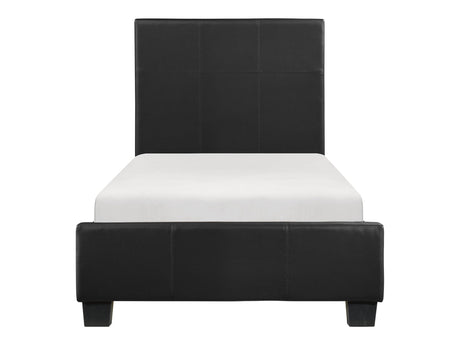 Lorenzi Black Twin Platform Bed - Ornate Home