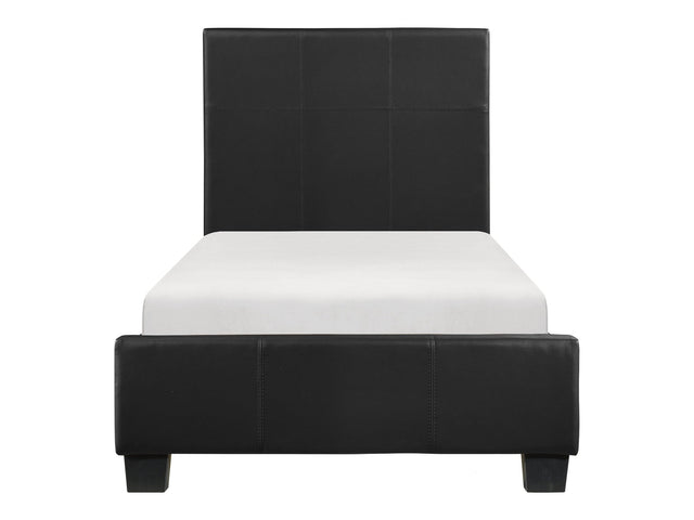 Lorenzi Black Twin Platform Bed - Ornate Home