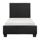 Lorenzi Black Twin Platform Bed - Ornate Home