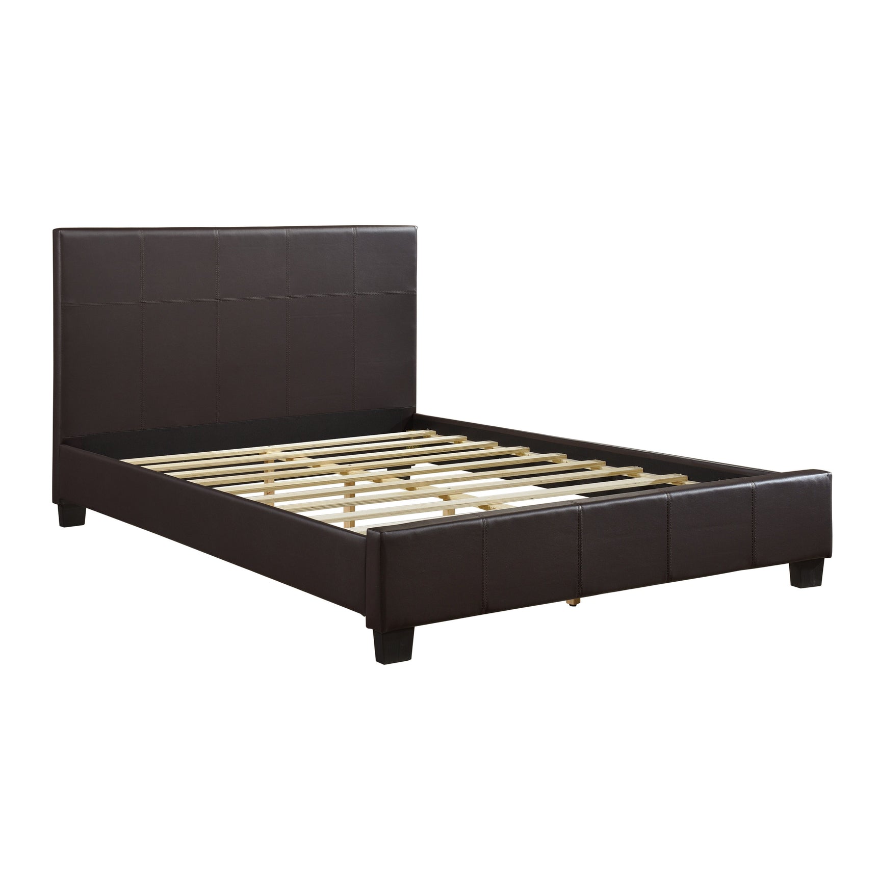 Lorenzi Brown Eastern King Platform Bed - Ornate Home
