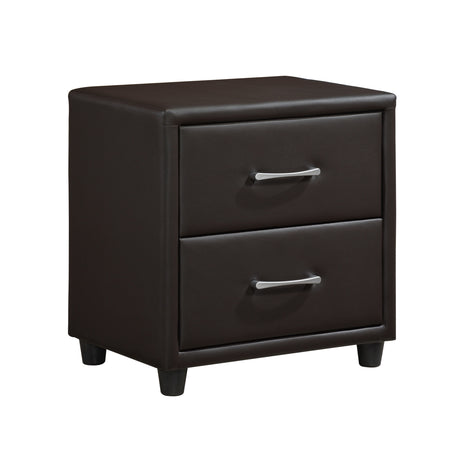 Lorenzi Brown Nightstand - Ornate Home