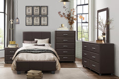 Lorenzi Brown Nightstand - Ornate Home
