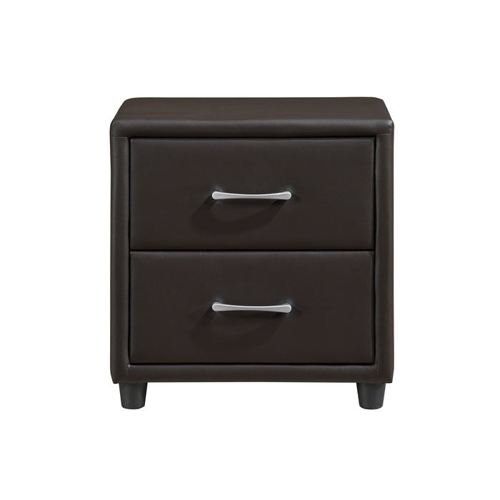 Lorenzi Brown Nightstand - Ornate Home