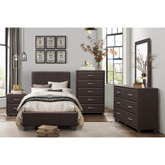 Lorenzi Brown Nightstand - Ornate Home