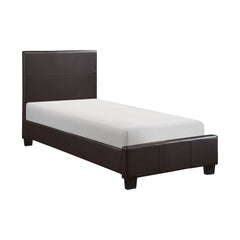 Lorenzi Dark Brown 5-Piece Twin Bedroom Set - Ornate Home