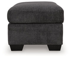 Loreo Ebony Ottoman - Ornate Home