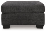 Loreo Ebony Ottoman - Ornate Home