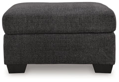 Loreo Ebony Ottoman - Ornate Home