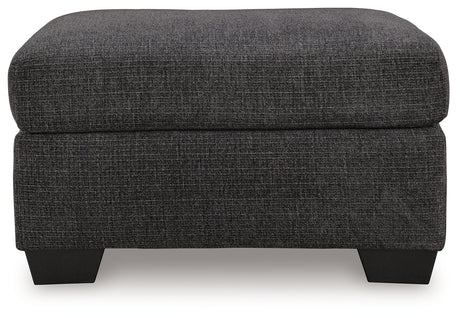 Loreo Ebony Ottoman - Ornate Home
