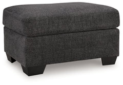 Loreo Ebony Ottoman - Ornate Home