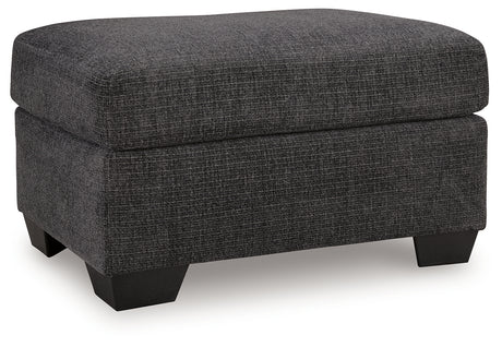 Loreo Ebony Ottoman - Ornate Home