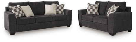 Loreo Ebony Sofa and Loveseat - Ornate Home