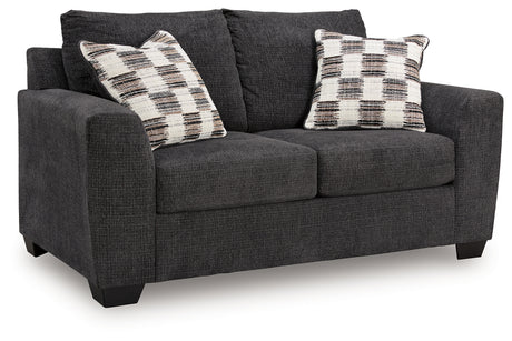 Loreo Ebony Sofa and Loveseat - Ornate Home