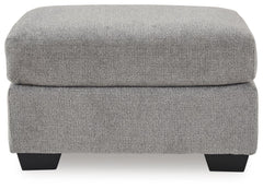 Loreo Flint Ottoman - Ornate Home