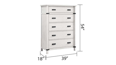 Loretta Antique White Chest - Ornate Home