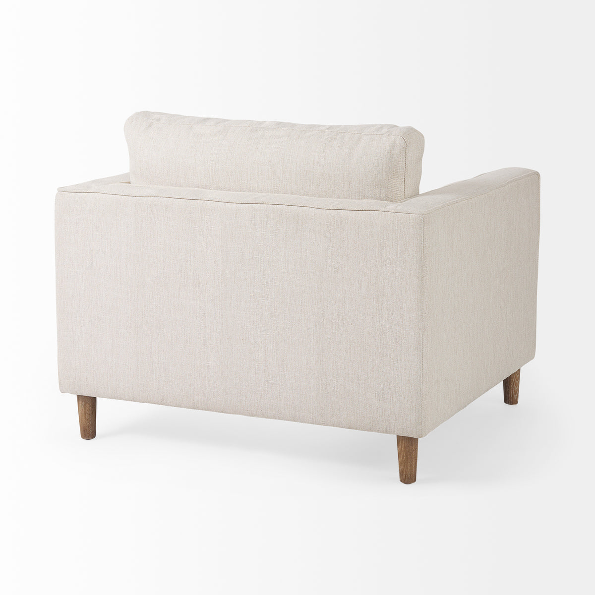 Loretta Cream Fabric Chair with Two Bolster Cushions - Ornate Home