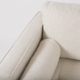 Loretta Cream Fabric Chair with Two Bolster Cushions - Ornate Home