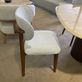 Loretta Walnut & Beige Dining Chair (Set of 2) - Ornate Home