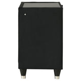 Lorient Black 2-drawer LED Nightstand with USB - Ornate Home