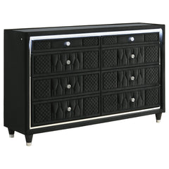 Lorient Black 4-piece California King Bedroom Set - Ornate Home