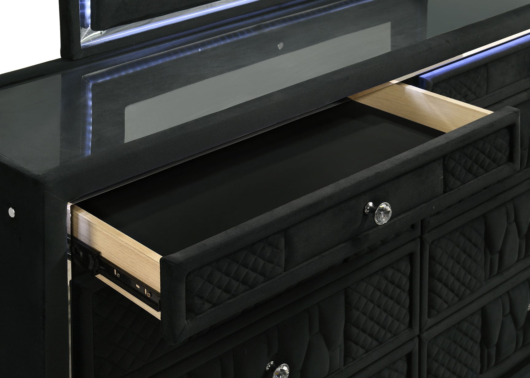 Lorient Black 4-piece California King Bedroom Set - Ornate Home
