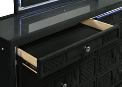Lorient Black 4-piece Eastern King Bedroom Set - Ornate Home