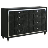 Lorient Black 4-piece Queen Bedroom Set - Ornate Home