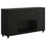 Lorient Black 4-piece Queen Bedroom Set - Ornate Home