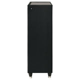Lorient Black 5-drawer LED Chest of Drawers - Ornate Home