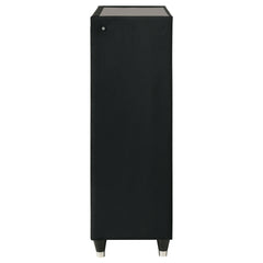 Lorient Black 5-drawer LED Chest of Drawers - Ornate Home
