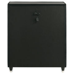 Lorient Black 5-drawer LED Chest of Drawers - Ornate Home