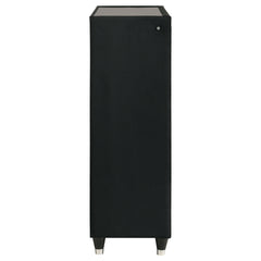Lorient Black 5-drawer LED Chest of Drawers - Ornate Home