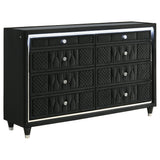 Lorient Black 5-piece California King Bedroom Set - Ornate Home