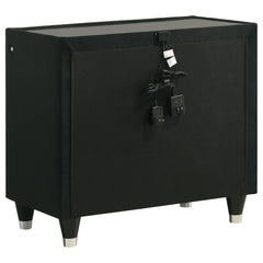 Lorient Black 5-piece California King Bedroom Set - Ornate Home