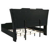 Lorient Black 5-piece Eastern King Bedroom Set - Ornate Home