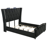 Lorient Black 5-piece Queen Bedroom Set - Ornate Home