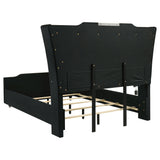 Lorient Black 5-piece Queen Bedroom Set - Ornate Home