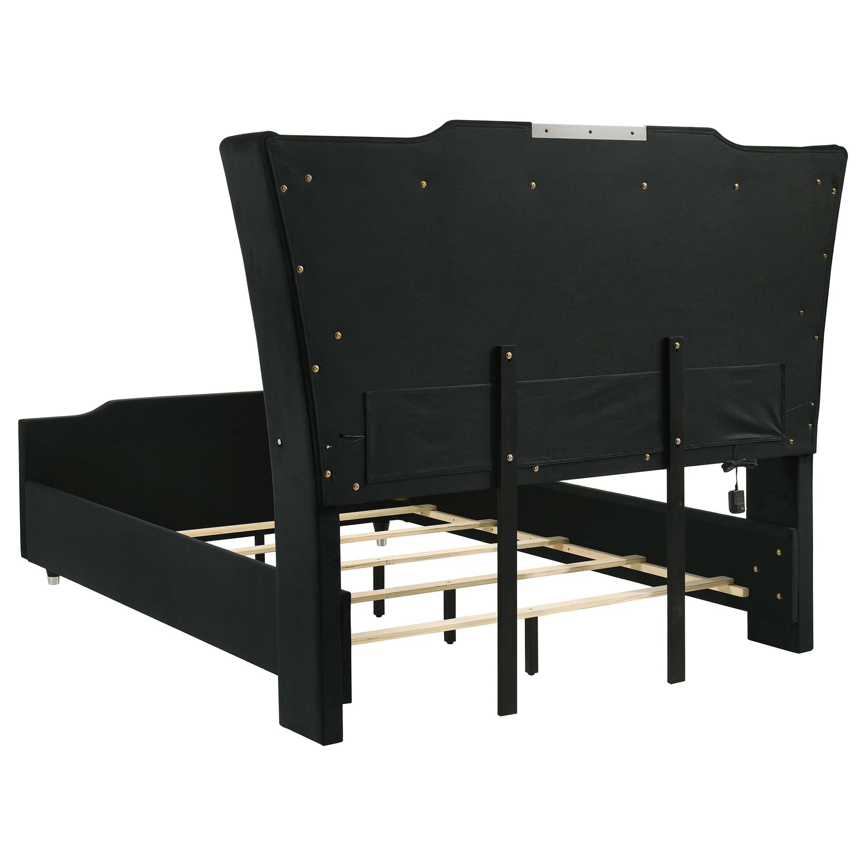 Lorient Black 5-piece Queen Bedroom Set - Ornate Home