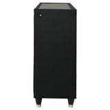 Lorient Black 8-drawer LED Bedroom Dresser Cabinet - Ornate Home