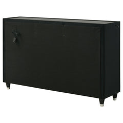 Lorient Black 8-drawer LED Bedroom Dresser Cabinet - Ornate Home