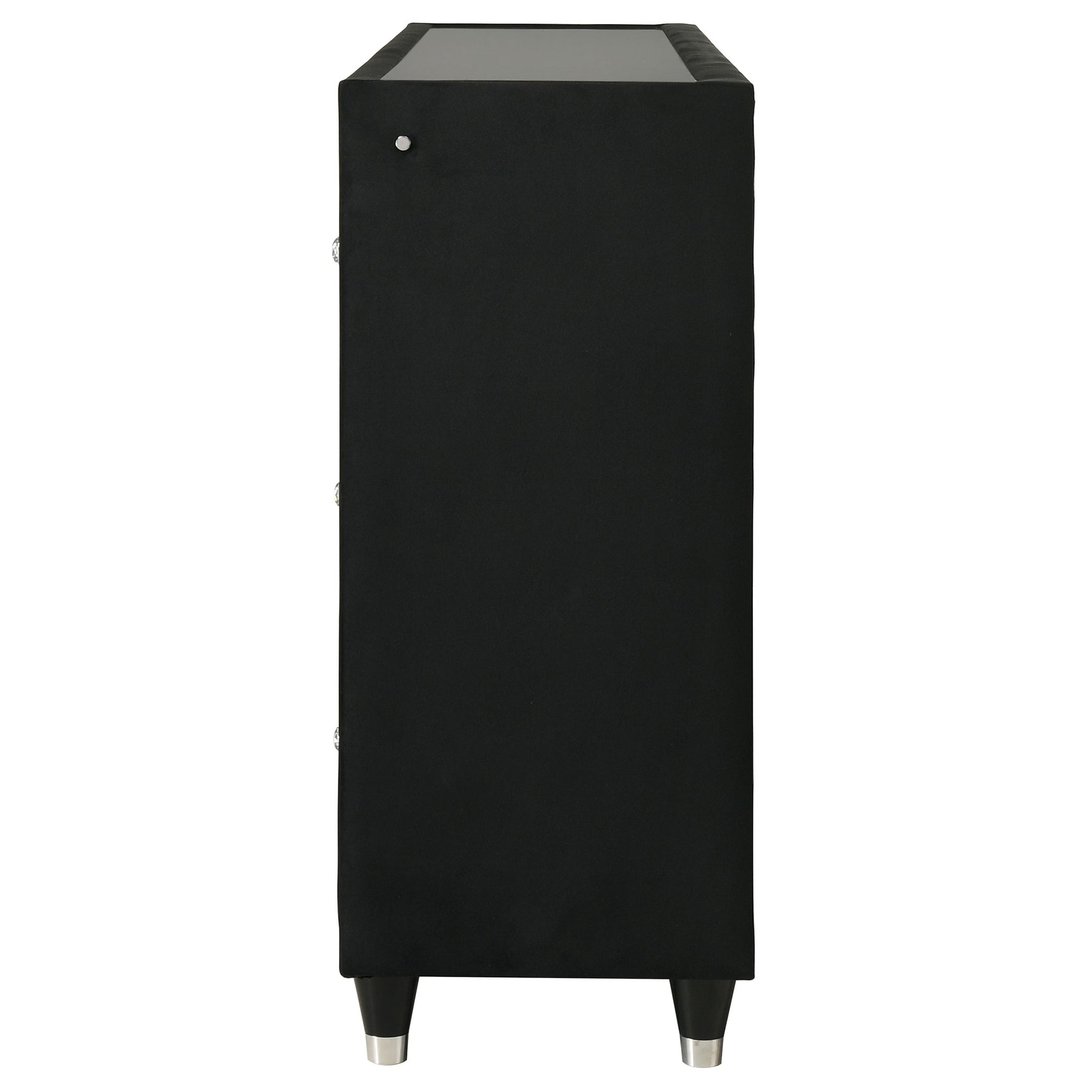 Lorient Black 8-drawer LED Bedroom Flame Box Dresser - Ornate Home