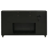 Lorient Black 8-drawer LED Bedroom Flame Box Dresser - Ornate Home