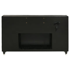 Lorient Black 8-drawer LED Bedroom Flame Box Dresser - Ornate Home