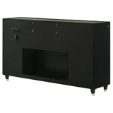 Lorient Black 8-drawer LED Bedroom Flame Box Dresser - Ornate Home