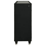 Lorient Black 8-drawer LED Bedroom Flame Box Dresser - Ornate Home