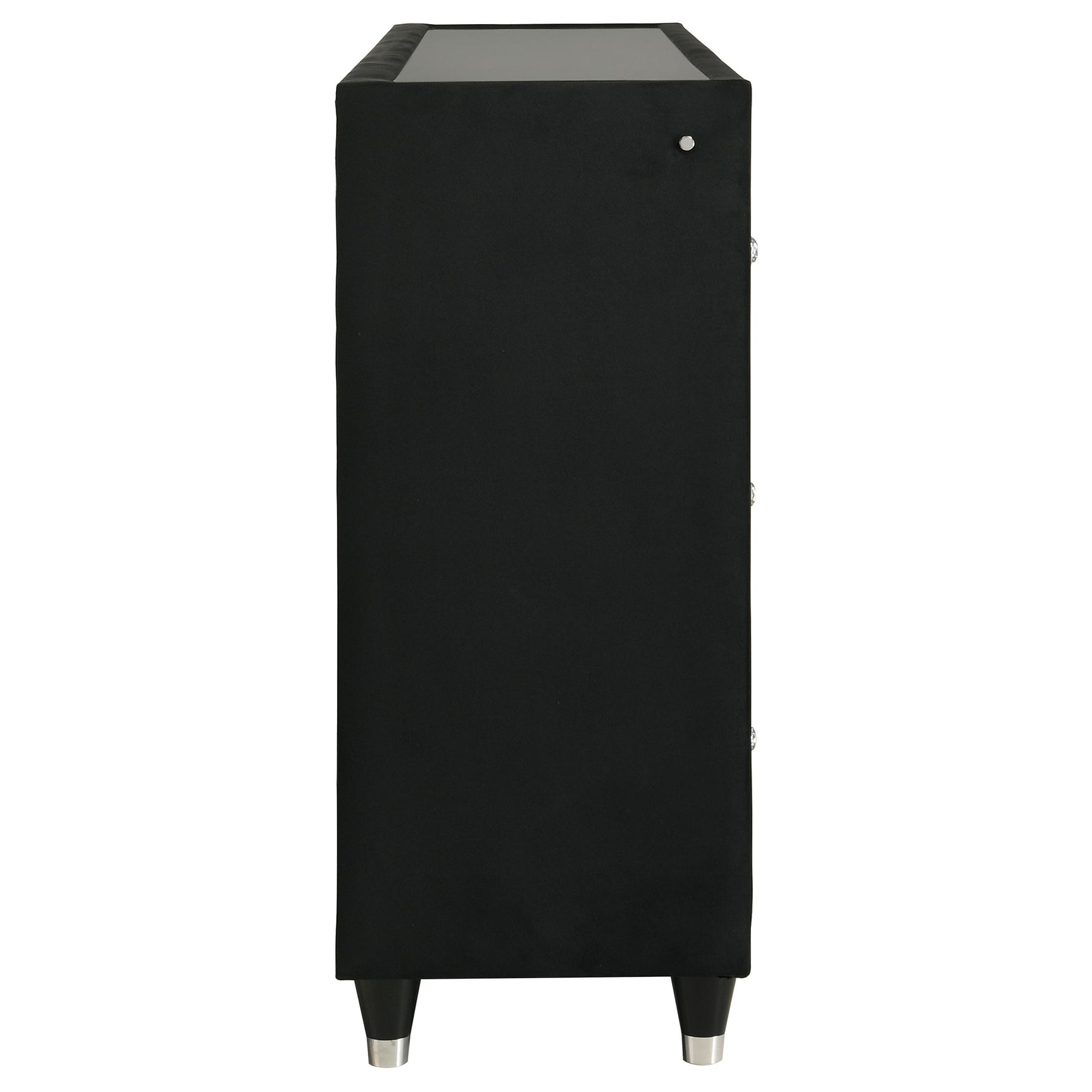 Lorient Black 8-drawer LED Bedroom Flame Box Dresser - Ornate Home