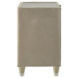 Lorient Ivory/Camel 2-drawer LED Nightstand with USB - Ornate Home