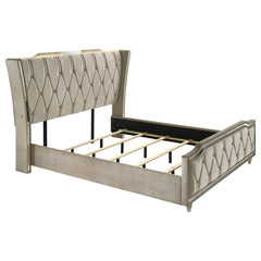 Lorient Ivory/Camel 4-piece California King Bedroom Set - Ornate Home